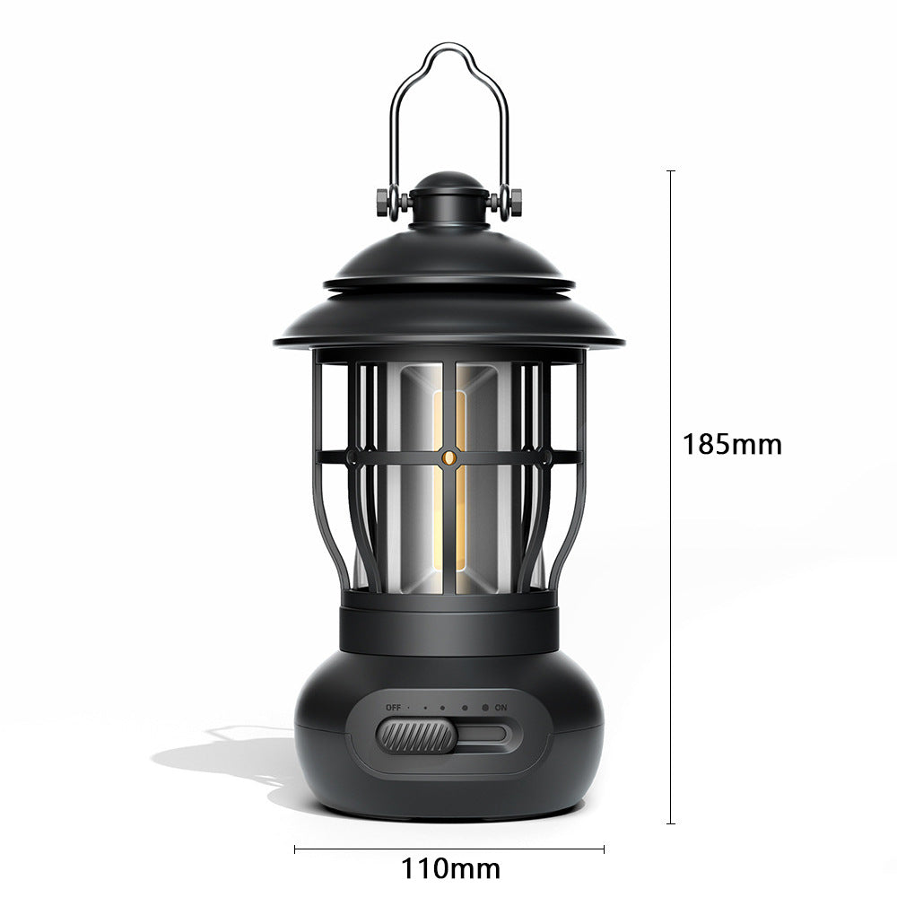 Camping Light Outdoor Ambience Vintage Horse Light Gift USB Charging Tent Lamp