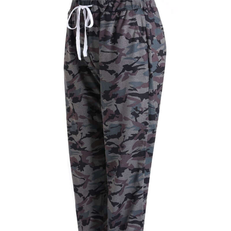 Women's camouflage casual trousers