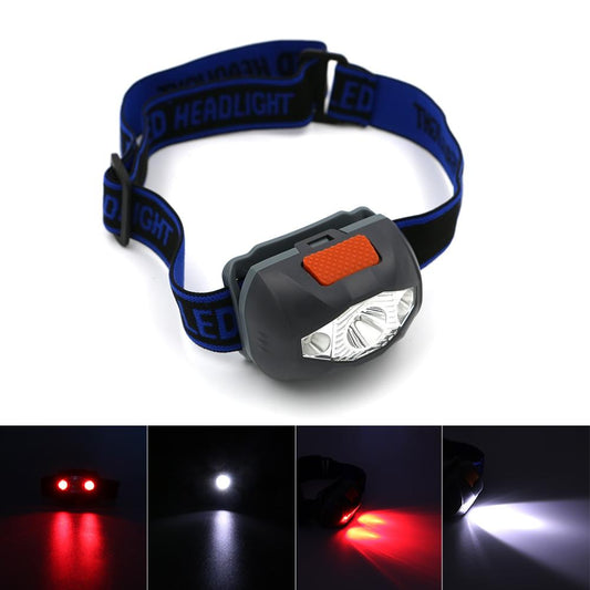 3 LED 800 Lumens 4 Modes Mini Headlamp Outdoor Waterproof Lantern For Hunting,Use AAA Battery