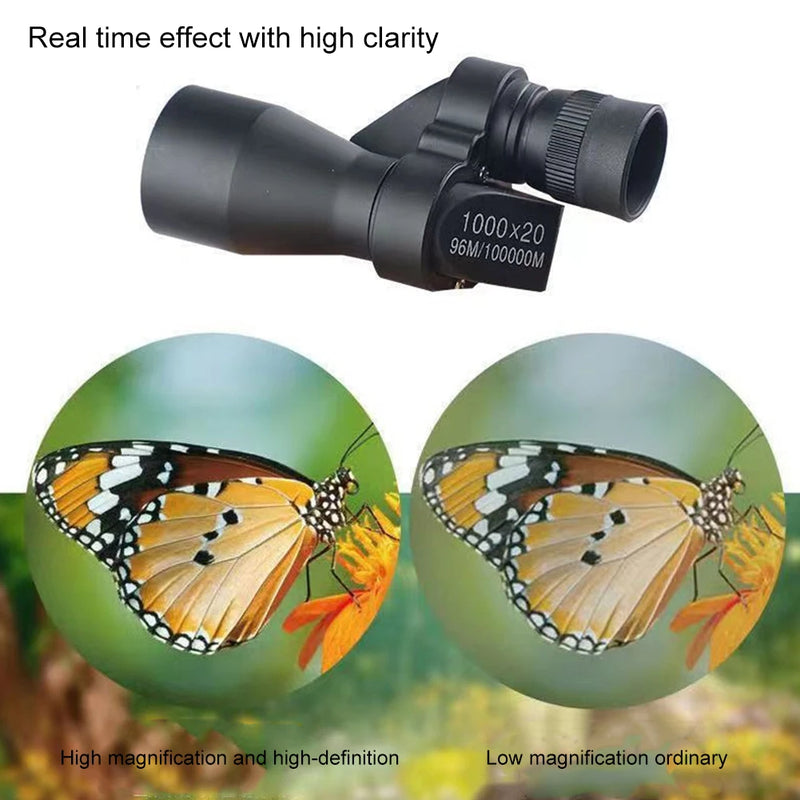 Portable Mini Pocket Monocular Telescope 1000x20 High Magnification Zoom Telescope