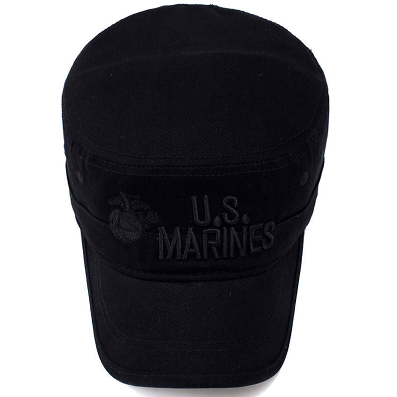 Embroidered short-eave camouflage hat
