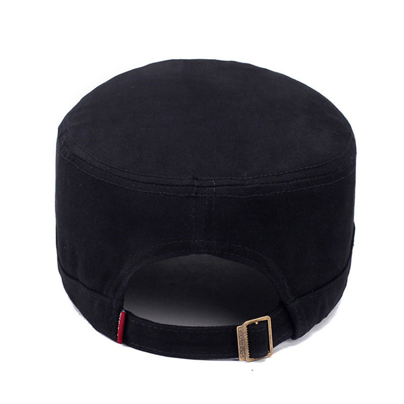 Embroidered short-eave camouflage hat