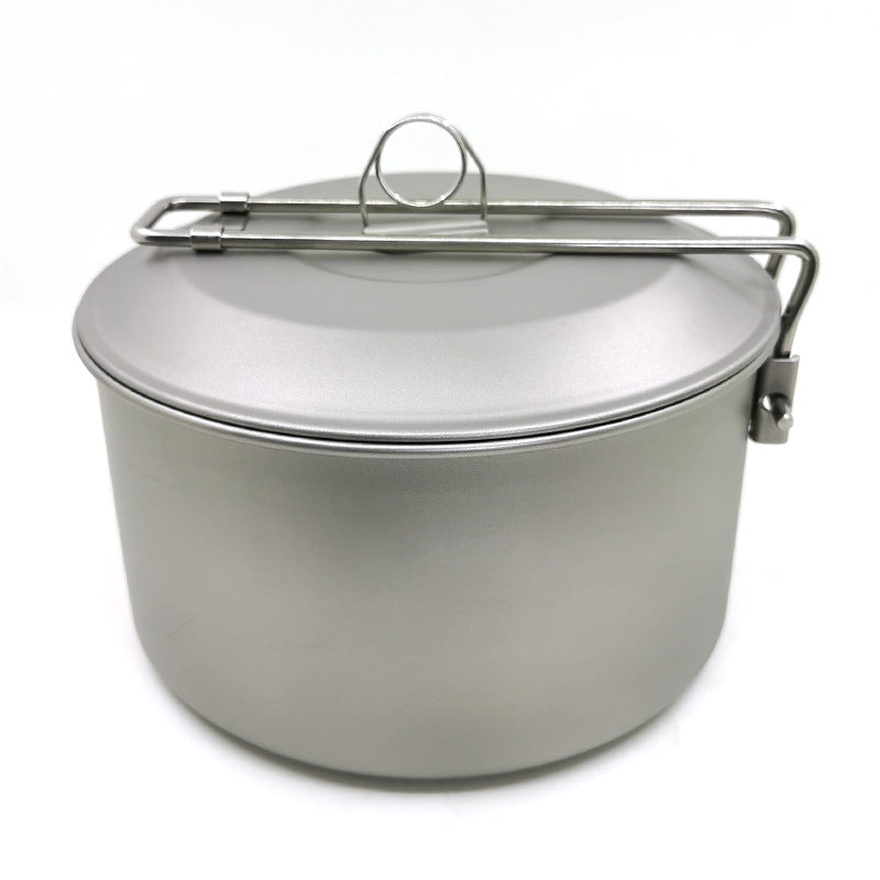 HPG TitaniumTrail Folding Camping Pot Set: Pure Titanium Perfection