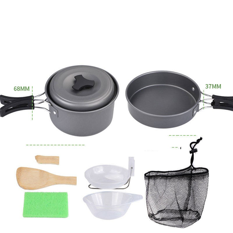 HPG CampMate Solo: Aluminum Alloy Single Pot W/Accessories
