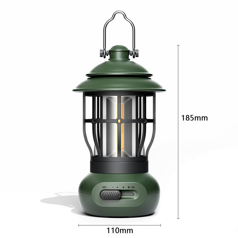 Camping Light Outdoor Ambience Vintage Horse Light Gift USB Charging Tent Lamp