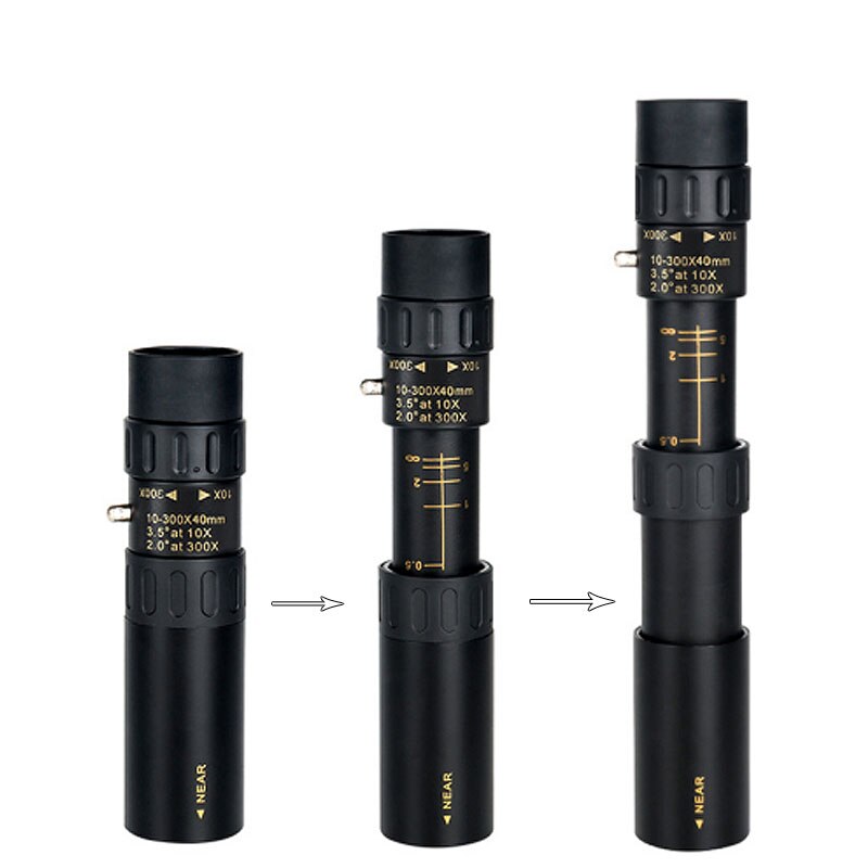 Outdoor Tactical Military Metal Monocular Telescope 10-300 Zoom /Set