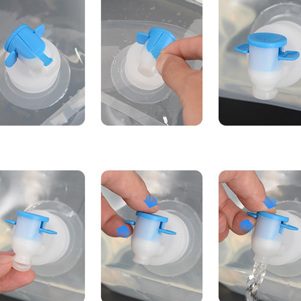 Outdoor Water Bags Foldable portable Drinking Camp Cooking Water Container Bag Carrier Car 5L/10L Faucet