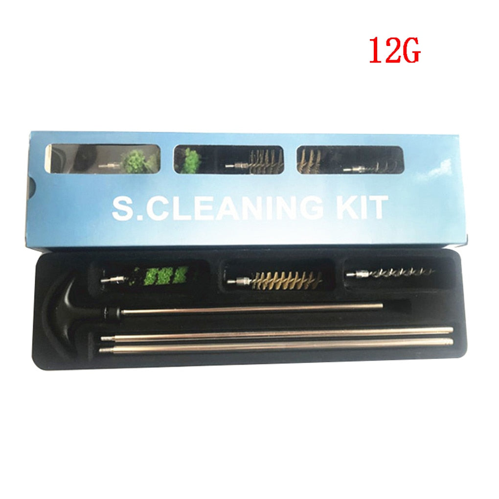 6Pcs/Set Tactical 12 GA 16 GA 20 GA 410 GA Rod Brush Rifle Tube Barrel Cleaning Kit Tool