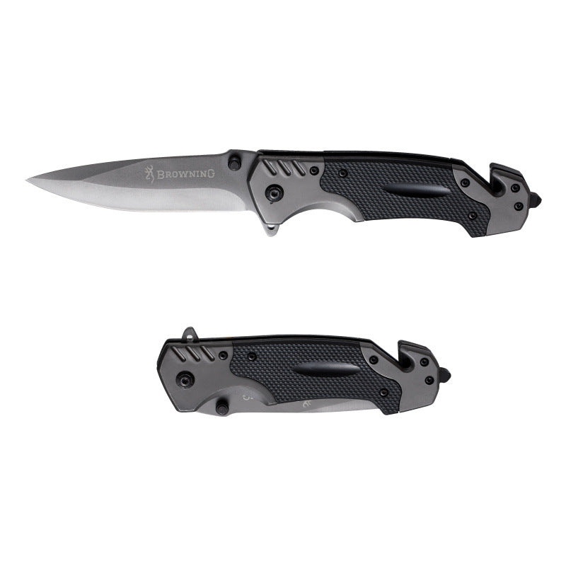 Folding Knife Stainless Steel High Hardness Pocket Knife Defense Military, Survival