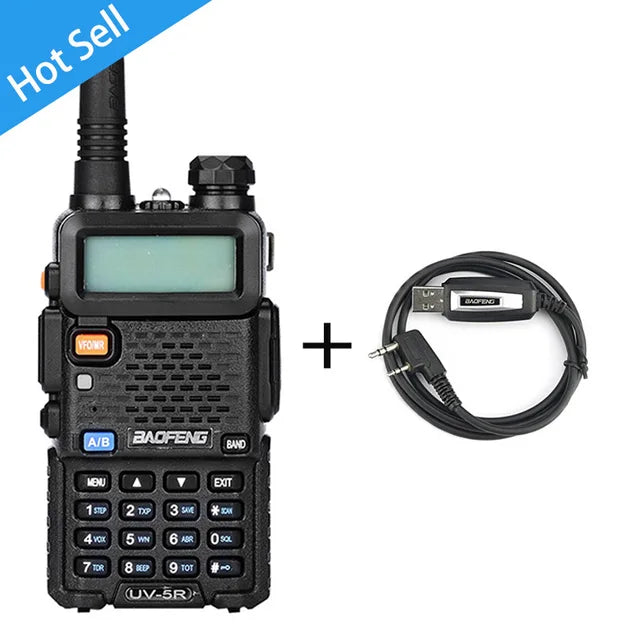 BaoFeng UV-5R Walkie Talkie Professional CB Radio Transceiver 128CH 5W VHF&UHF Handheld Hunting Radio