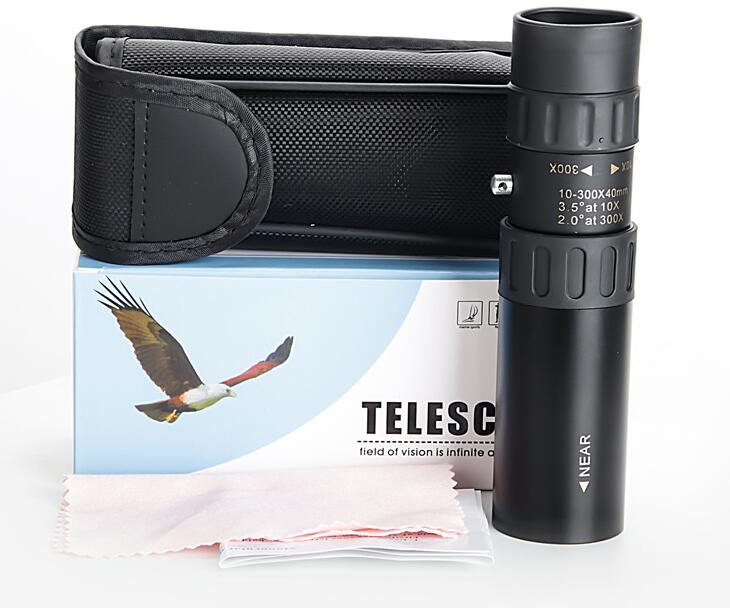 Outdoor Tactical Military Metal Monocular Telescope 10-300 Zoom /Set