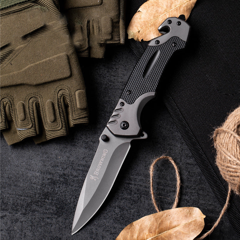 Folding Knife Stainless Steel High Hardness Pocket Knife Defense Military, Survival