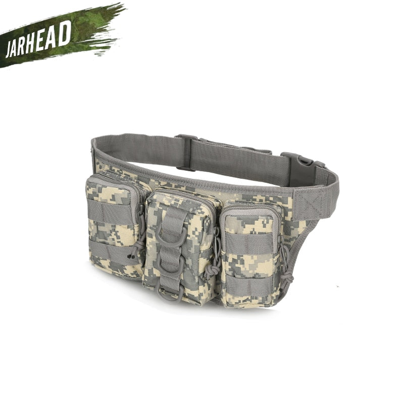 Tactical Waterproof Men Waist Pack nylon Bag Pockets