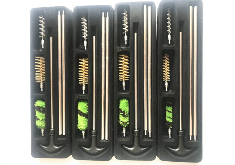 6Pcs/Set Tactical 12 GA 16 GA 20 GA 410 GA Rod Brush Rifle Tube Barrel Cleaning Kit Tool