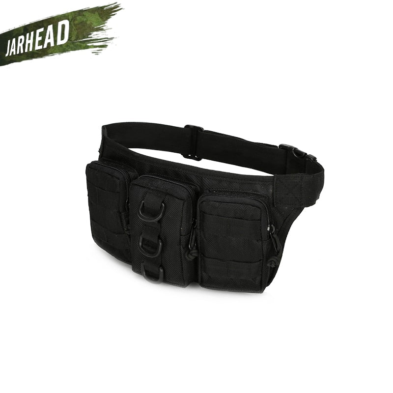 Tactical Waterproof Men Waist Pack nylon Bag Pockets