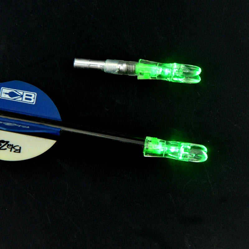 6/12pcs Archery LED Arrow Nocks Bowstring Shooting Automatic Lighted Arrow Cam Nock ID 5.3mm Arrow Shaft Hunting Accessories