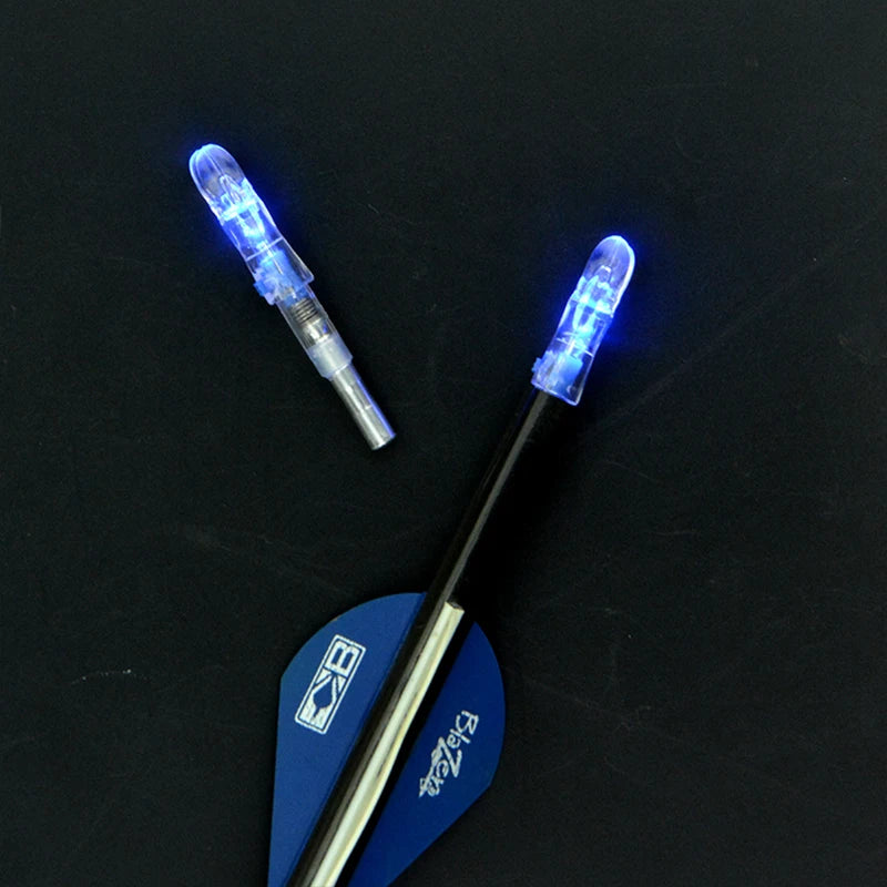 6/12pcs Archery LED Arrow Nocks Bowstring Shooting Automatic Lighted Arrow Cam Nock ID 5.3mm Arrow Shaft Hunting Accessories