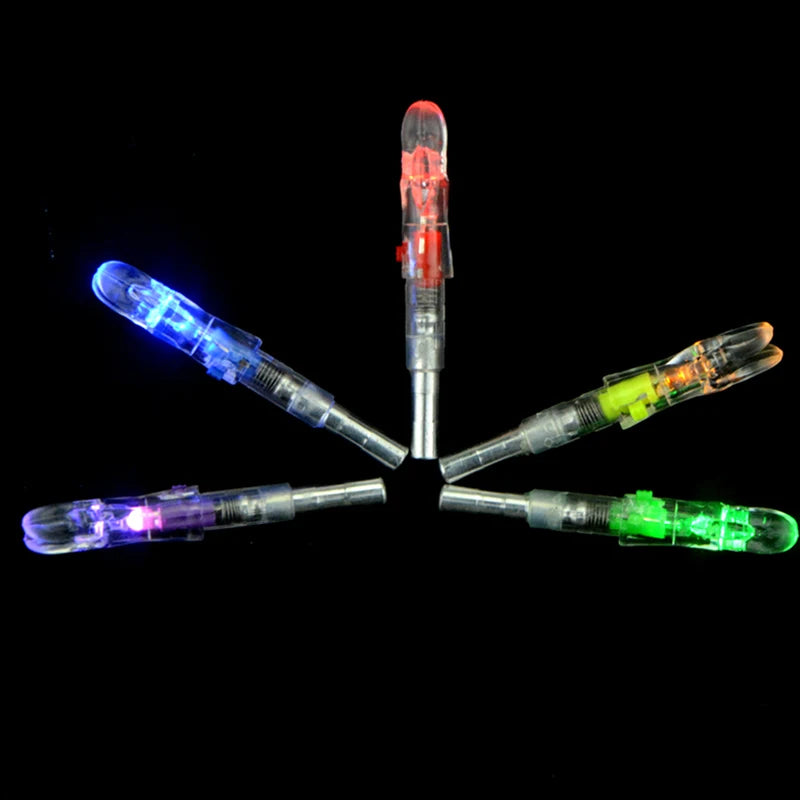 6/12pcs Archery LED Arrow Nocks Bowstring Shooting Automatic Lighted Arrow Cam Nock ID 5.3mm Arrow Shaft Hunting Accessories