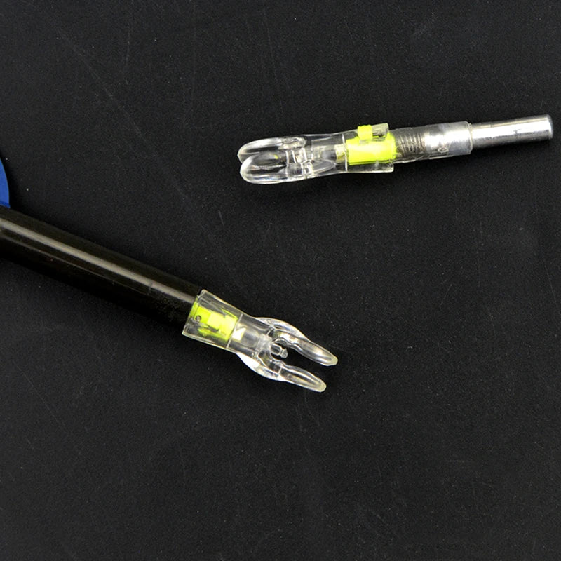 6/12pcs Archery LED Arrow Nocks Bowstring Shooting Automatic Lighted Arrow Cam Nock ID 5.3mm Arrow Shaft Hunting Accessories
