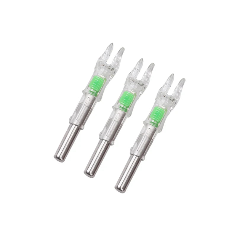 6/12pcs Archery ID 6.2 mm Lighted Arrow Nock LED Arrow Tail Accessory for Shooting Hunting