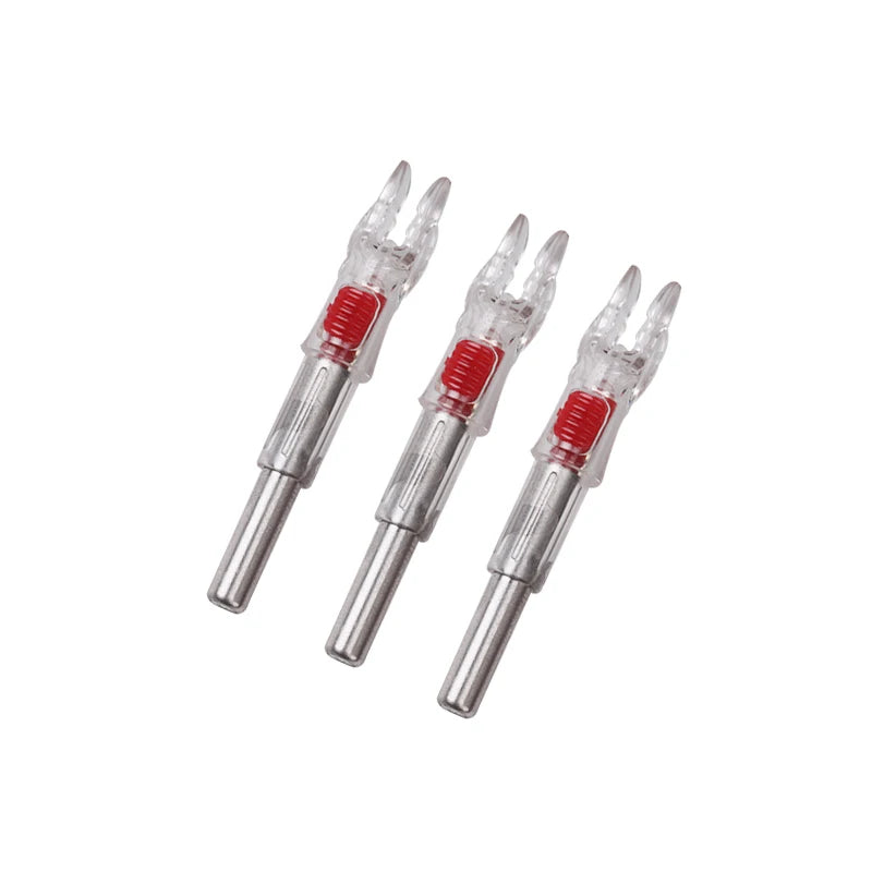6/12pcs Archery ID 6.2 mm Lighted Arrow Nock LED Arrow Tail Accessory for Shooting Hunting