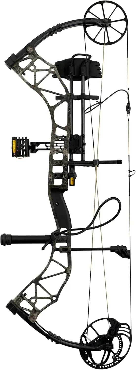 Right Hand True Timber Strata 60 lb. Adult Compound Bow Package Designed by The Hunting Public