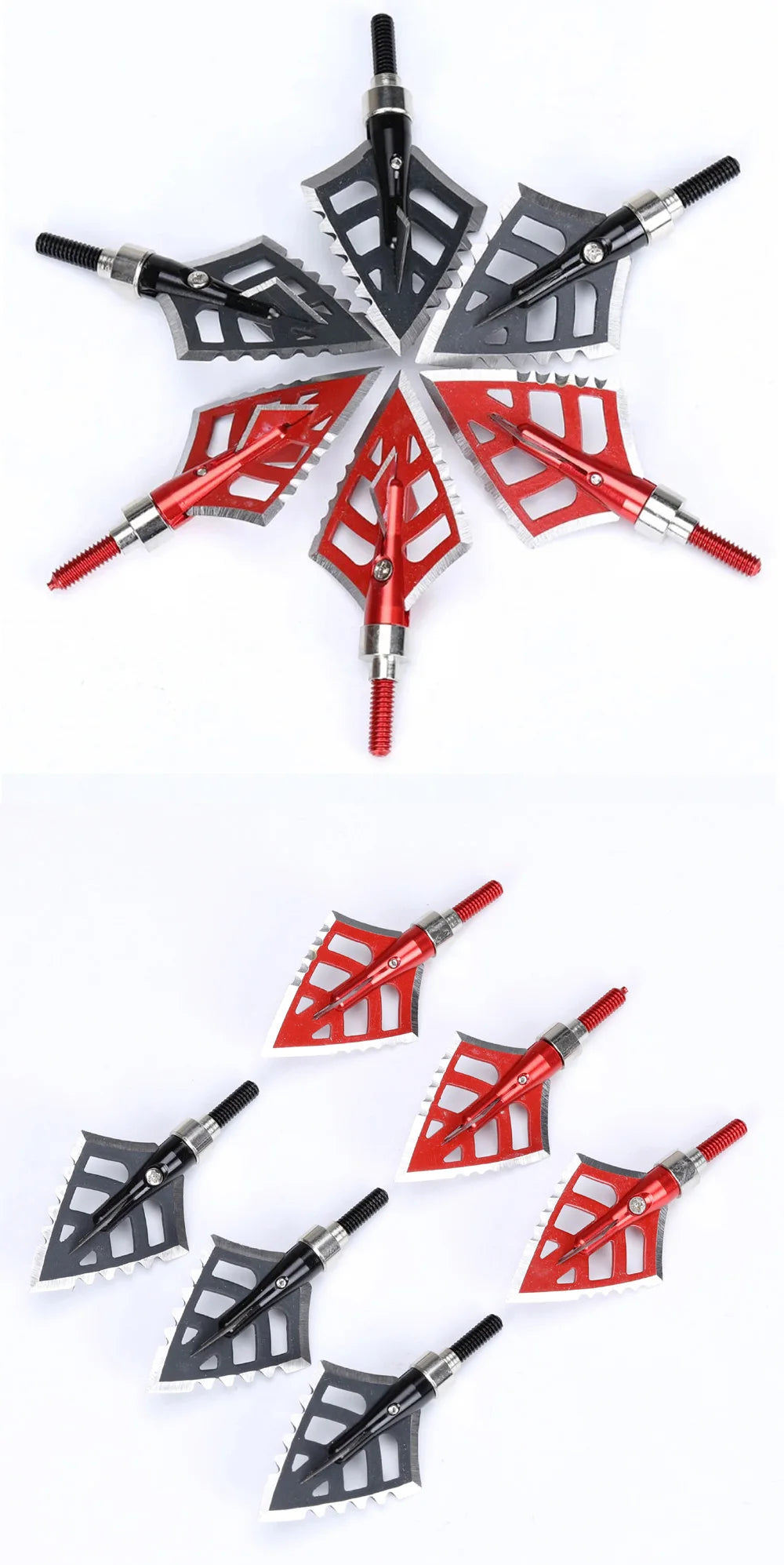 Archery Hunting Broadheads 4-blade Arrow Heads 125 Grain Broadheads
