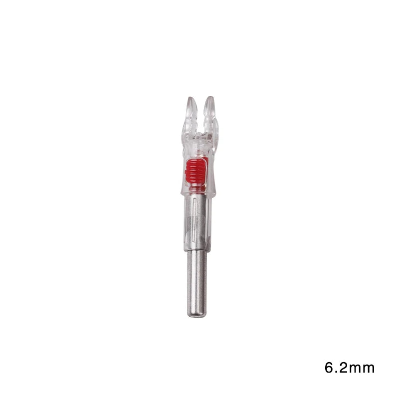6/12pcs Archery ID 6.2 mm Lighted Arrow Nock LED Arrow Tail Accessory for Shooting Hunting