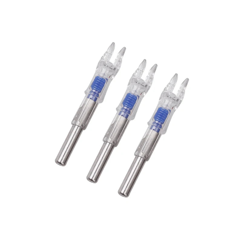 6/12pcs Archery ID 6.2 mm Lighted Arrow Nock LED Arrow Tail Accessory for Shooting Hunting