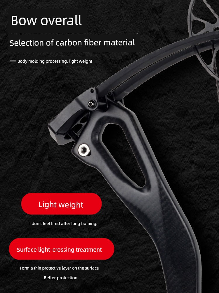 Carbon Invasion Cam Bow Professional Shooting Quasi Archery Outdoor Carbon Fiber Pulley Bow Powerful Archery Carbon Suspension Bow Arrow