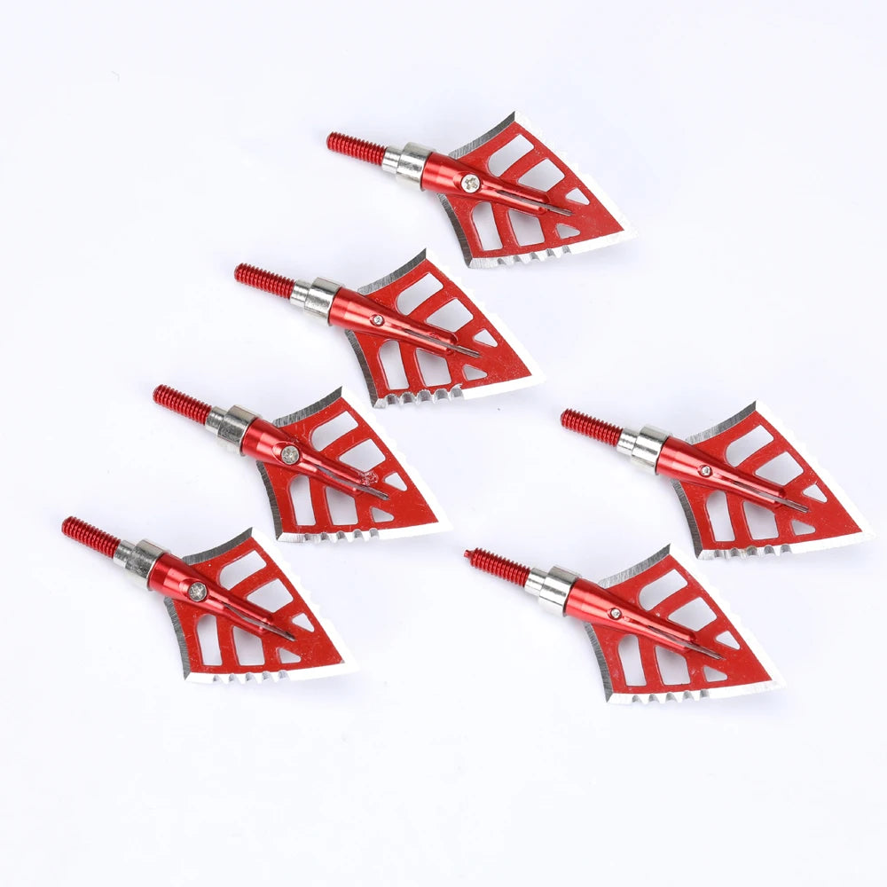 Archery Hunting Broadheads 4-blade Arrow Heads 125 Grain Broadheads