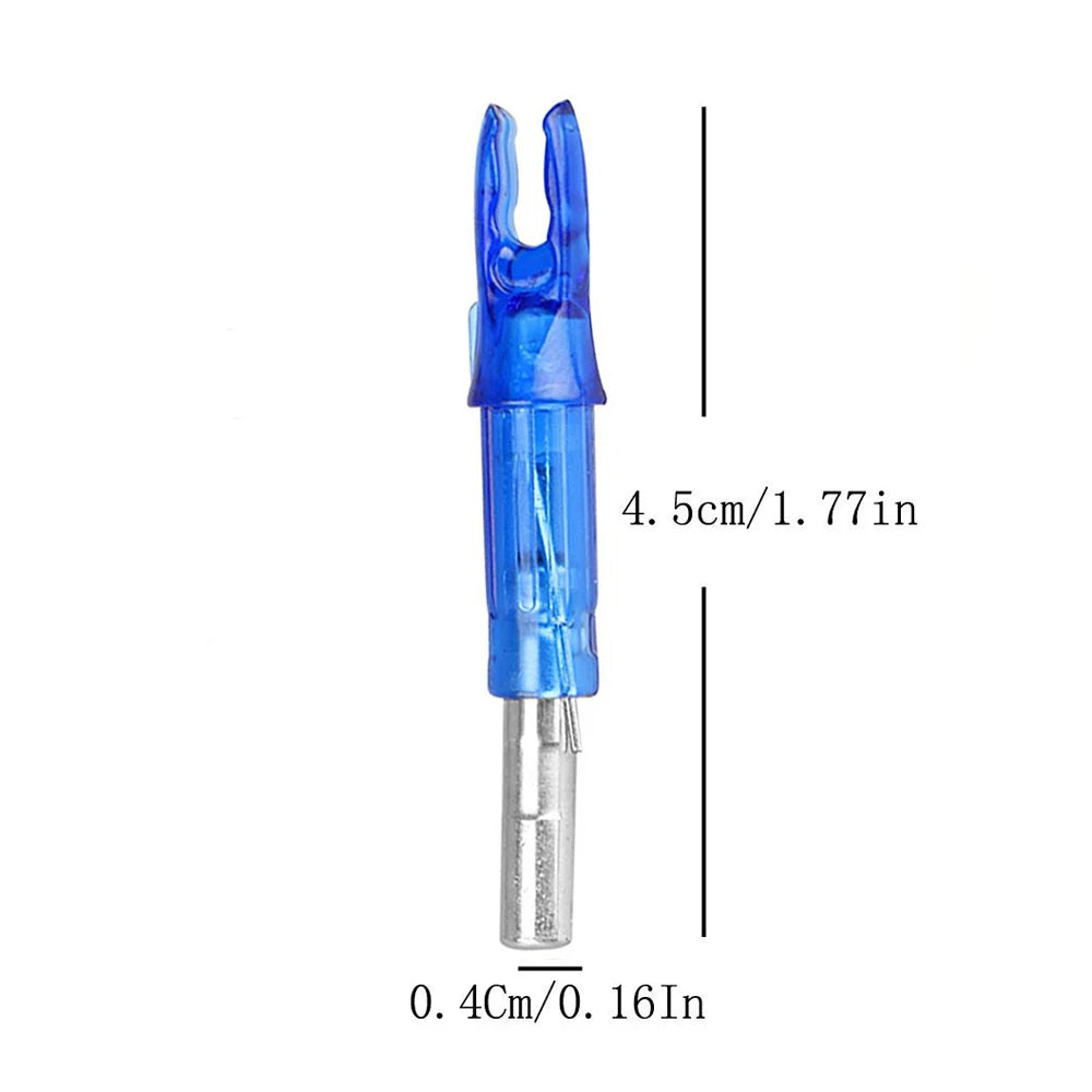 6/12pcs 6.2mm Arrow Automatically Lighted Red Green Led Arrow Nock For Carbon Arrow fiberglass arrow Archery Hunting Shooting