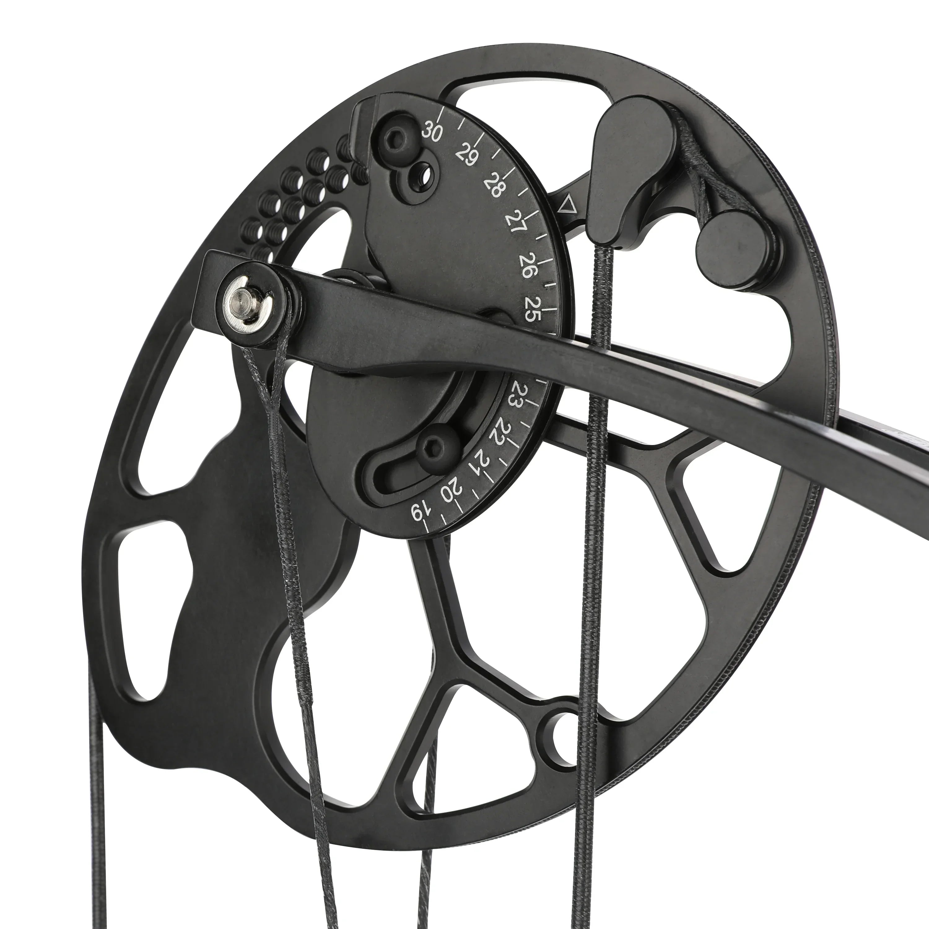 19-70Lbs Compound Bow 320fps CNC Aluminum Alloy Bow Riser Dual Cam Archery Pulley Bow for Right Hand Shooting Hunting Target