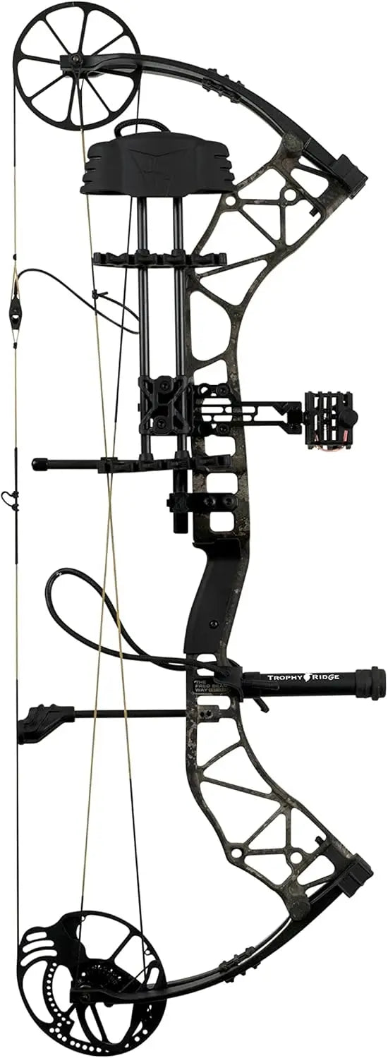 Right Hand True Timber Strata 60 lb. Adult Compound Bow Package Designed by The Hunting Public