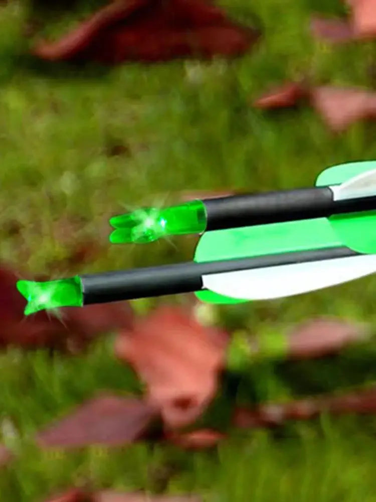 ID 4.2mm Automatic Led Flash Light Arrow Nocks Switch On/Off DIY Archery Arrow Tails 3pcs
