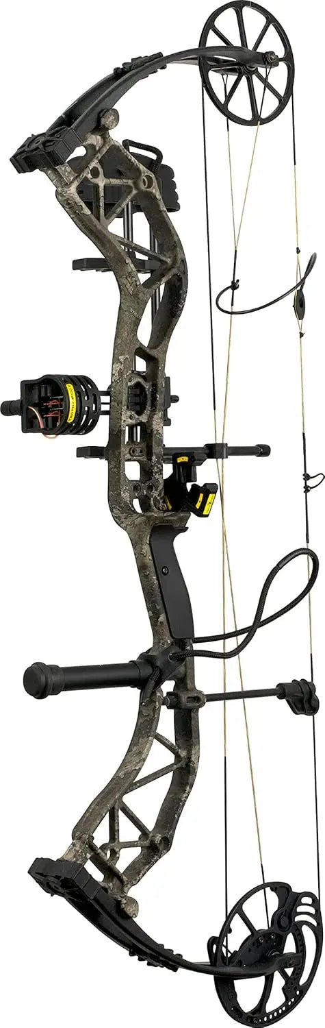 Right Hand True Timber Strata 60 lb. Adult Compound Bow Package Designed by The Hunting Public