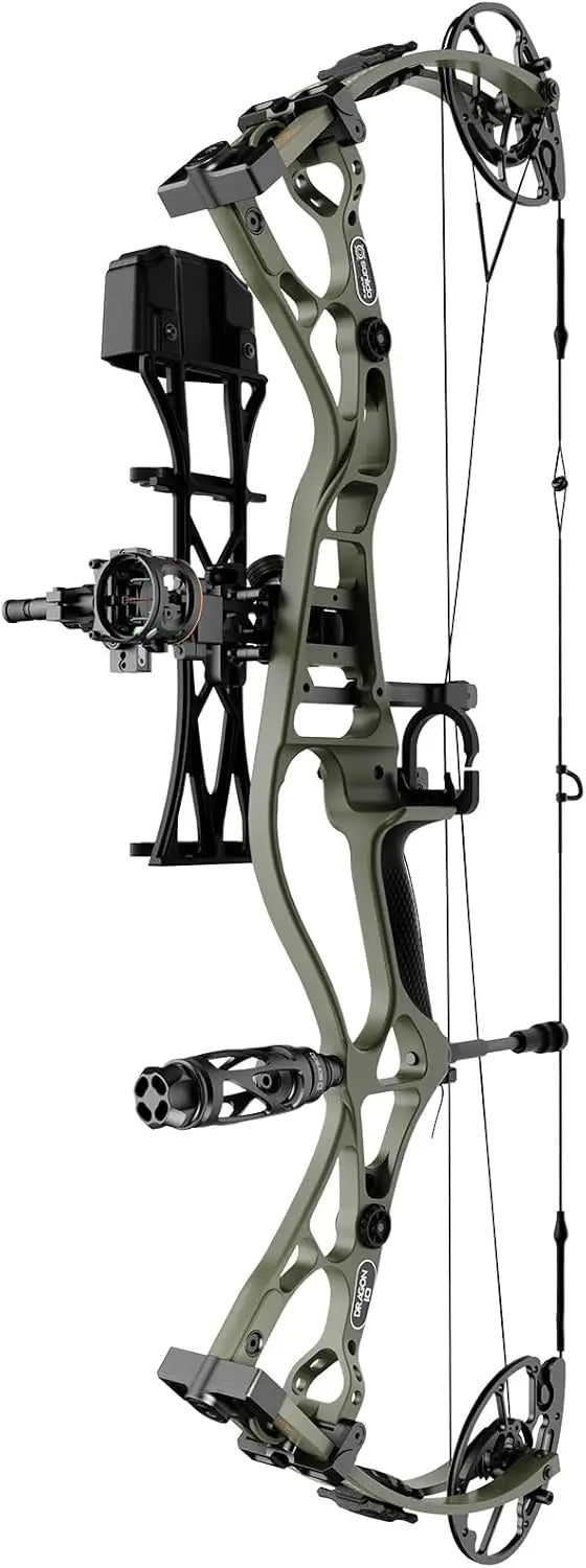 Bow Kit 60-70# Wilderness Medium Cam(27"-30")Dragon 10 Flagship Top of  The Line Hunting  Compound Bow Kit for  Adults