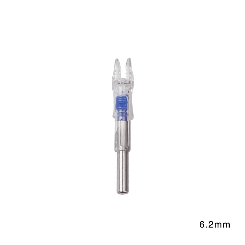 6/12pcs Archery ID 6.2 mm Lighted Arrow Nock LED Arrow Tail Accessory for Shooting Hunting