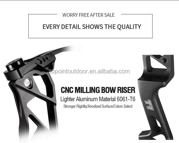 Archery T1 Compound Bow Hunting Bow And Arrow Package CNC Milling Archery Bow Riser And Cams RH And LH