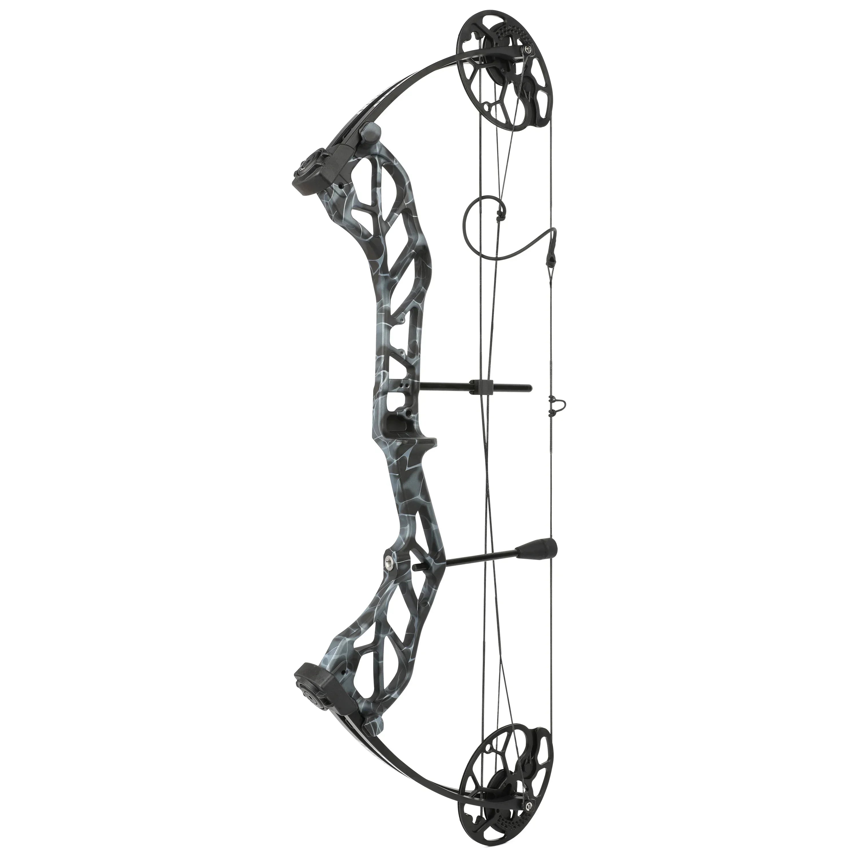 19-70Lbs Compound Bow 320fps CNC Aluminum Alloy Bow Riser Dual Cam Archery Pulley Bow for Right Hand Shooting Hunting Target