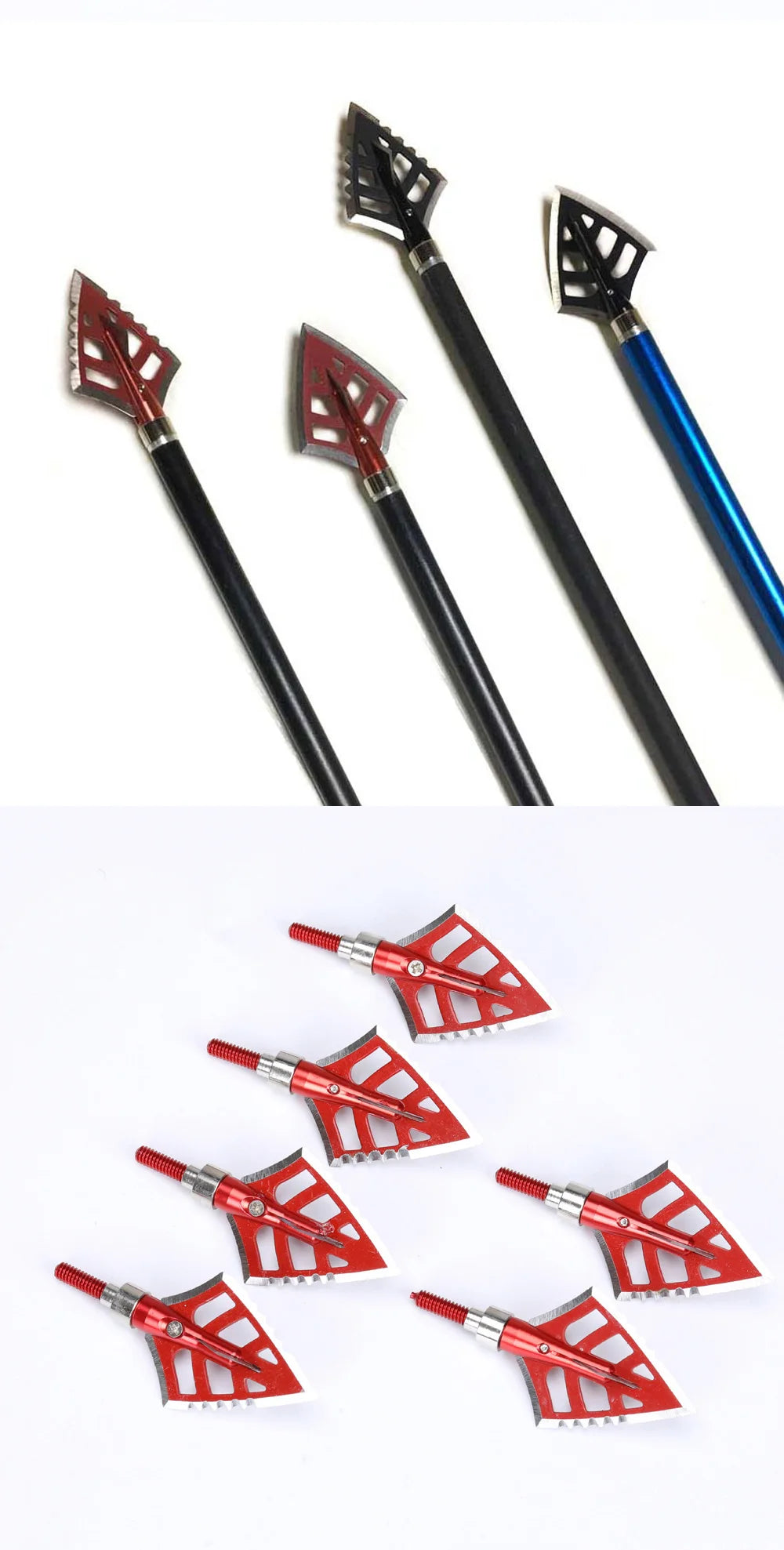Archery Hunting Broadheads 4-blade Arrow Heads 125 Grain Broadheads