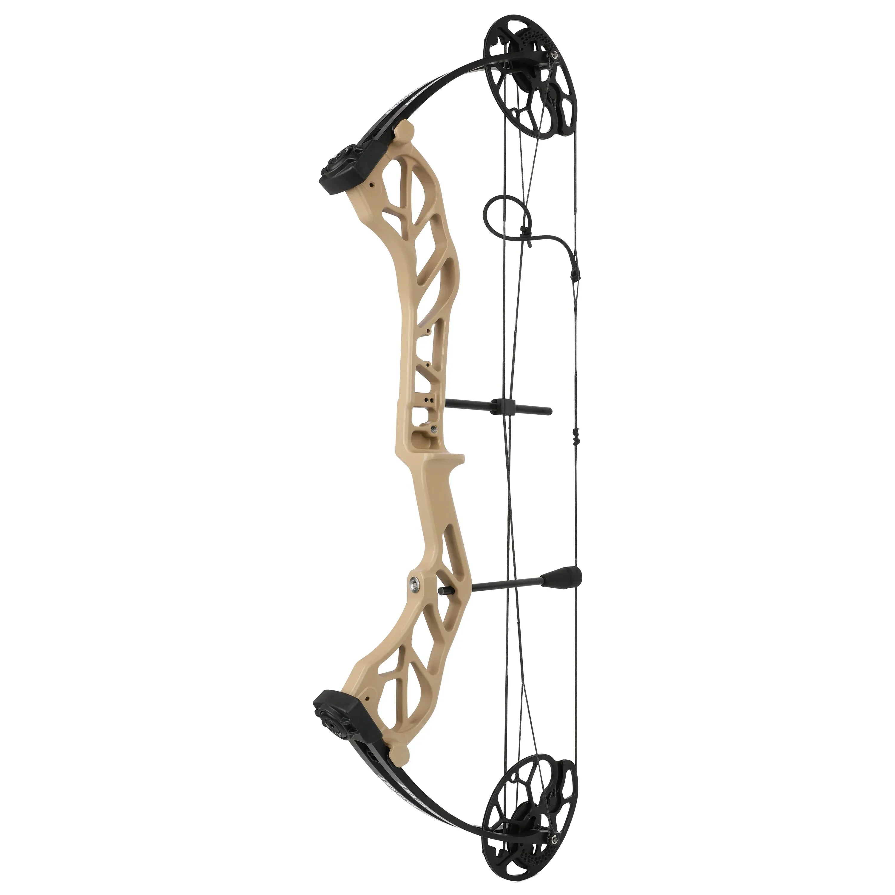 19-70Lbs Compound Bow 320fps CNC Aluminum Alloy Bow Riser Dual Cam Archery Pulley Bow for Right Hand Shooting Hunting Target