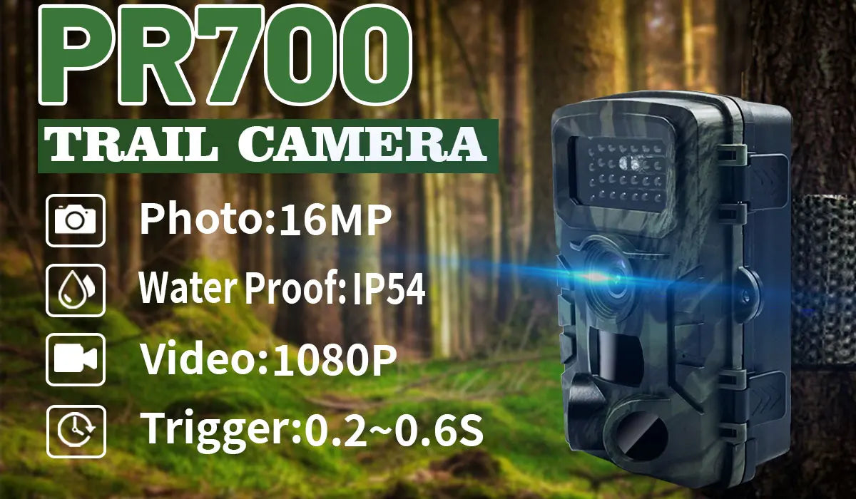 1080P/30fps Wireless Trail Camera Hunting Cameras 16MP HD Waterproof Wildlife Infrared Night Vision Surveillance Trap Camera