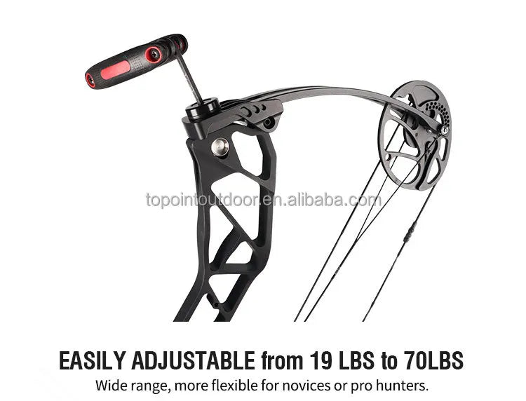 Archery T1 Compound Bow Hunting Bow And Arrow Package CNC Milling Archery Bow Riser And Cams RH And LH