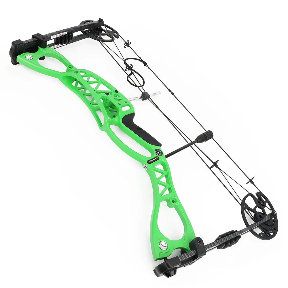 M126 Archery Compound Bow Set 0-70lbs Adjustable Let-off 80% Arrow IBO Speed 320 Competitive Hunting Shooting