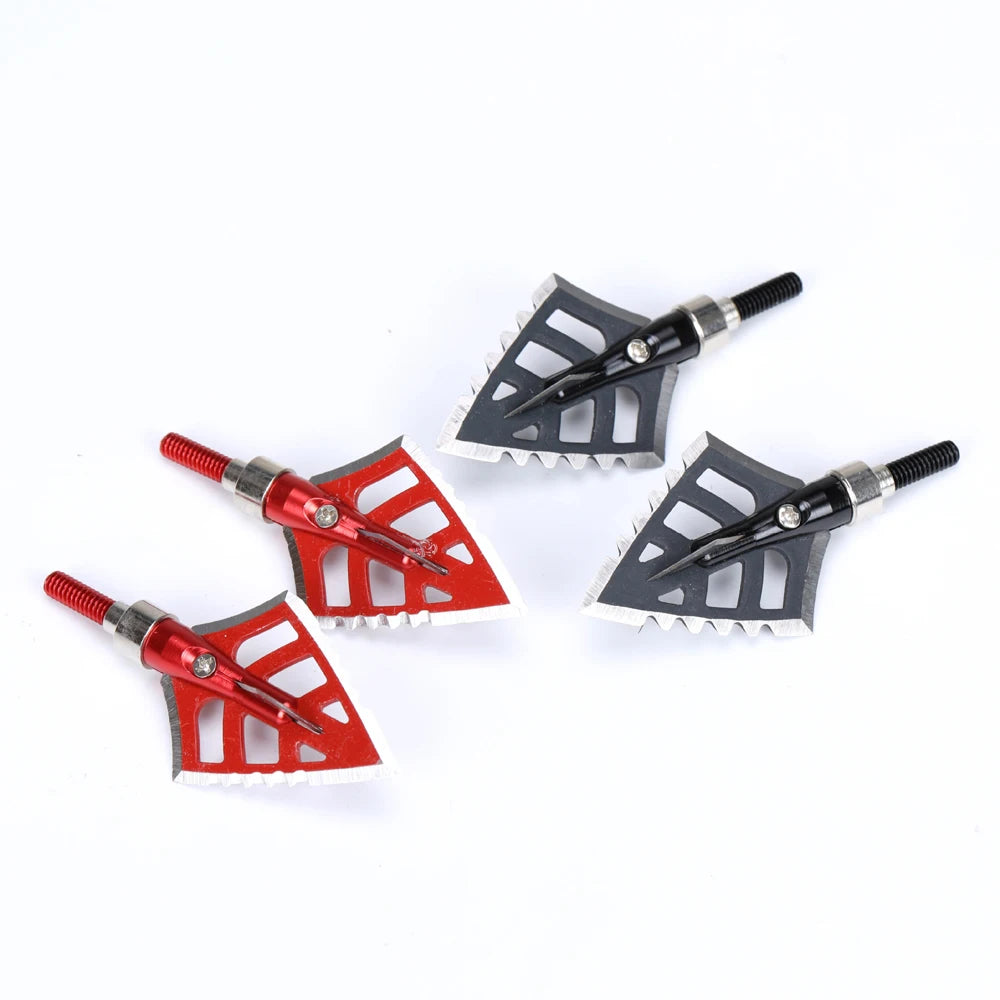 Archery Hunting Broadheads 4-blade Arrow Heads 125 Grain Broadheads