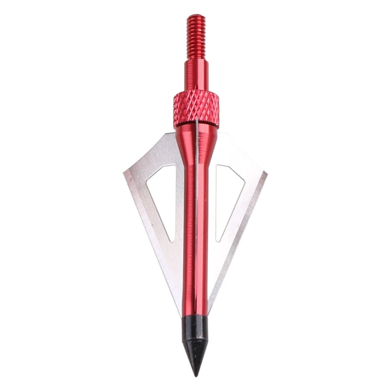 12 Pack 125 Grain 3 Fixed Blade Hunting- Broadheads Archery for Arrow Tips for Compound Bow- Great Performance