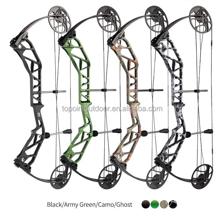 Archery T1 Compound Bow Hunting Bow And Arrow Package CNC Milling Archery Bow Riser And Cams RH And LH