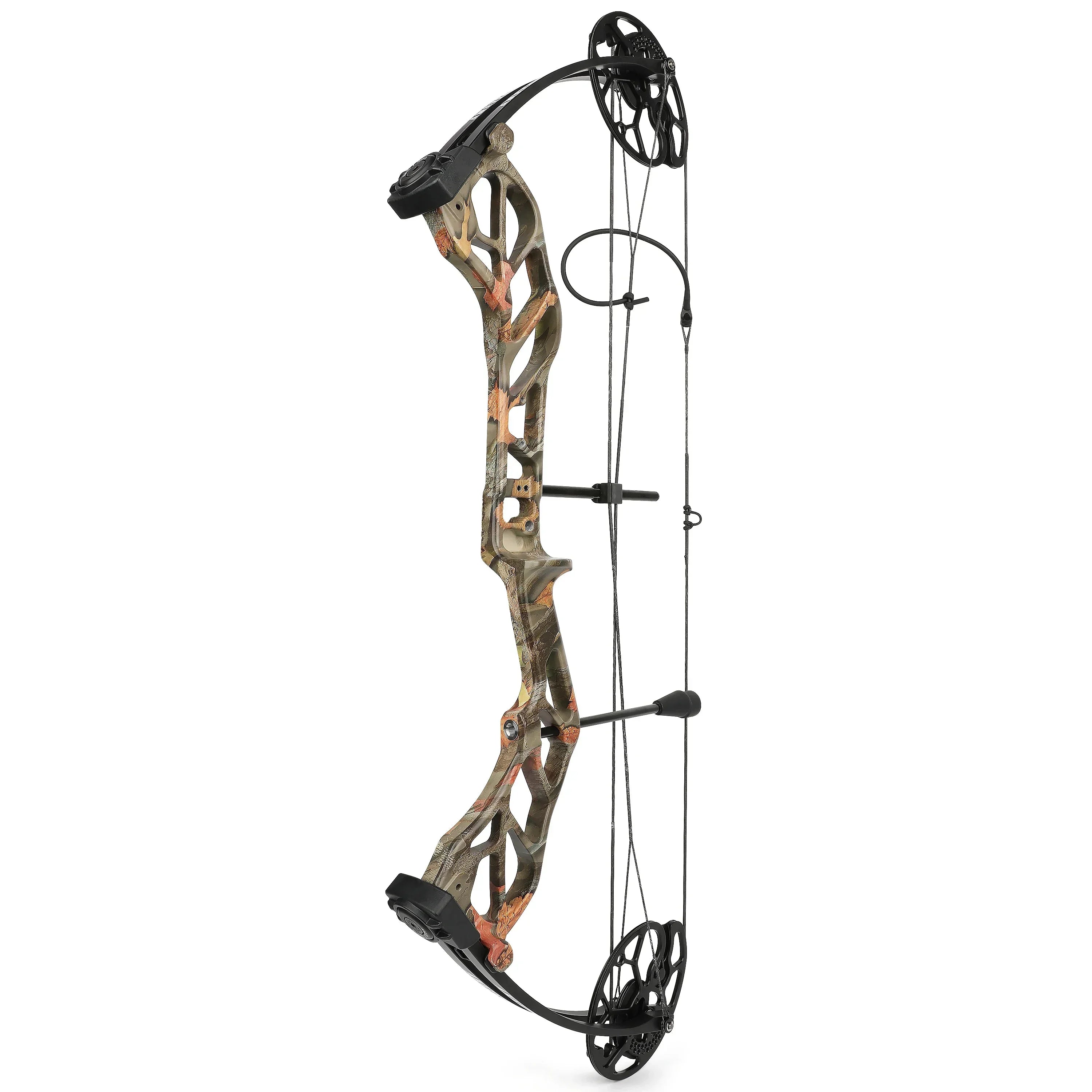 19-70Lbs Compound Bow 320fps CNC Aluminum Alloy Bow Riser Dual Cam Archery Pulley Bow for Right Hand Shooting Hunting Target