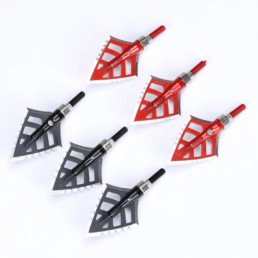 Archery Hunting Broadheads 4-blade Arrow Heads 125 Grain Broadheads